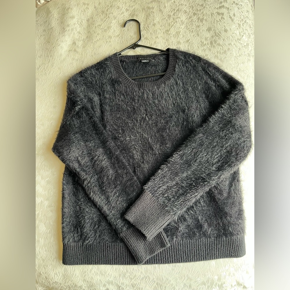Sanctuary black fuzzy sweater